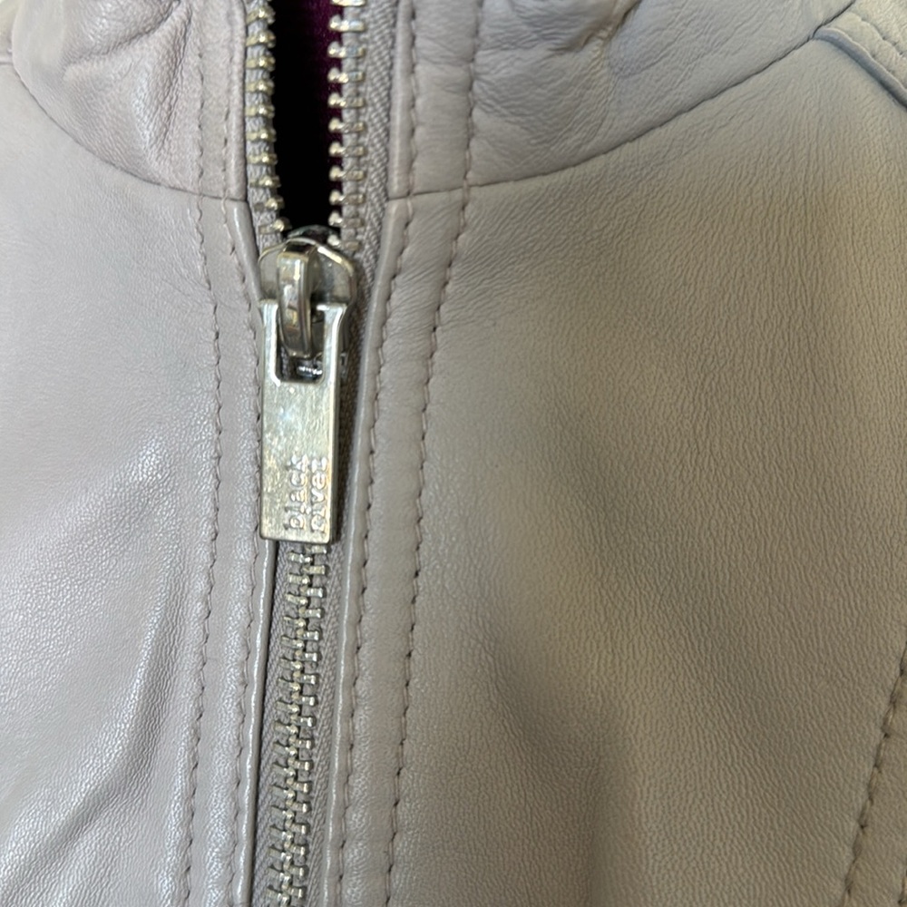 Black Rivet Leather Jacket - Picture 2 of 7